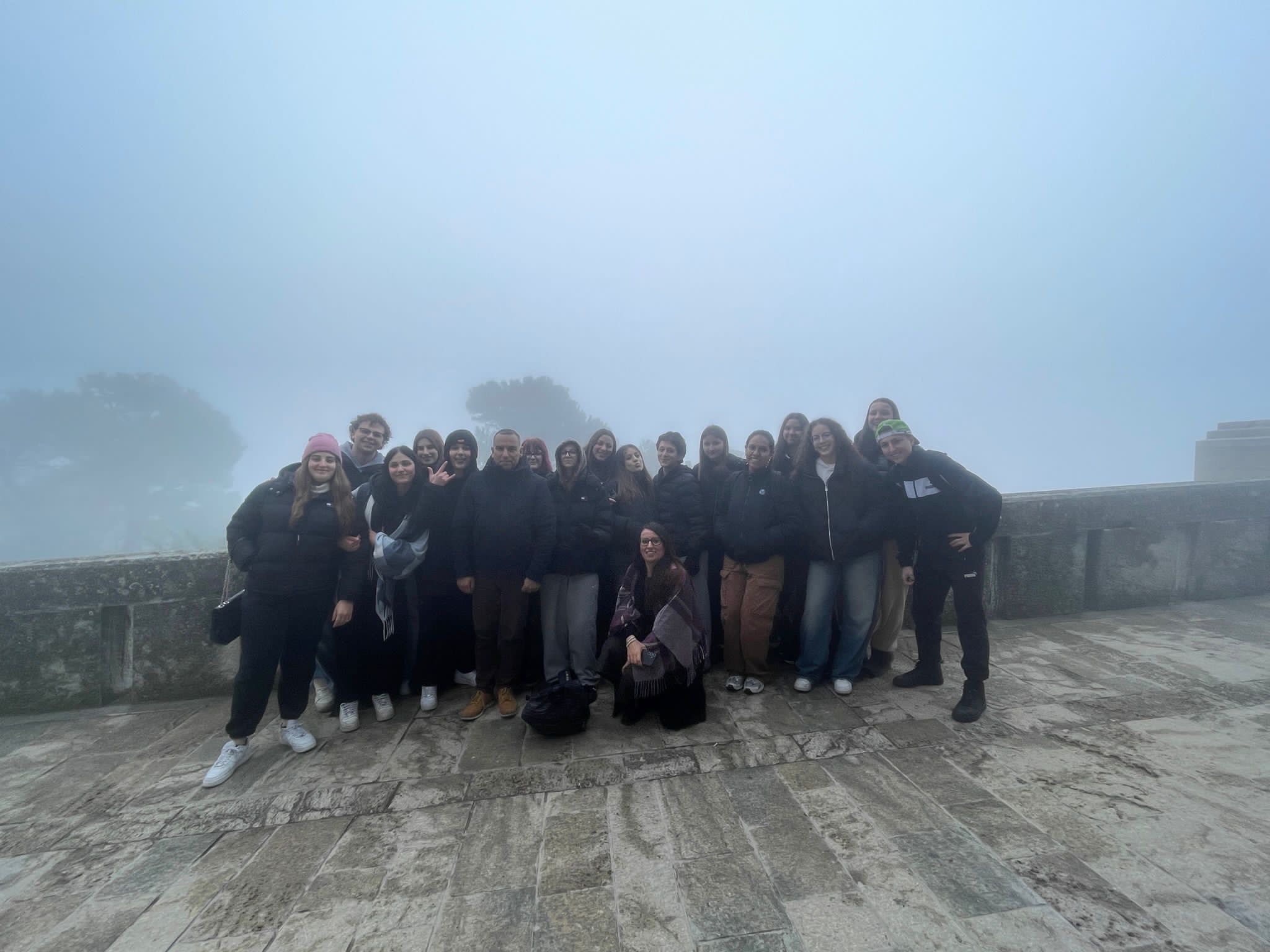 Foto di gruppo della classe 4E-PA in viaggio d'istruzione